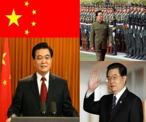 Puzzle Hu Jintao Γενικός Γραμματέας του Κομμουνιστικού Κόμματος της Κίνας και πρόεδρος της Λαϊκής Δημοκρατίας της Κίνας